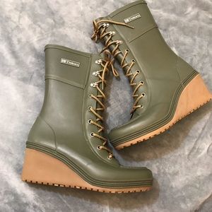 ❤️Tretorn Wedge Heel Rain Boots